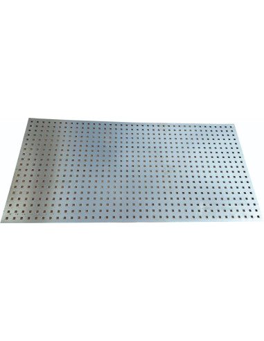 Tabla zincata perforata 250 mm x 250 mm x 1 mm